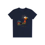T-shirt Quirky Bird graphic 0049 - Navy