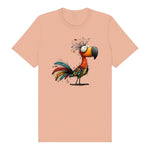 T-shirt Quirky Bird graphic 0049 - Peach