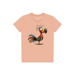 T-shirt Quirky Bird graphic 0049 - Peach