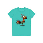 T-shirt Quirky Bird graphic 0049 - Teal