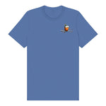T-shirt Quirky Bird graphic 0050 - Columbia Blue