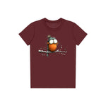 T-shirt Quirky Bird graphic 0050 - Maroon