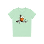 T-shirt Quirky Bird graphic 0050 - Mint