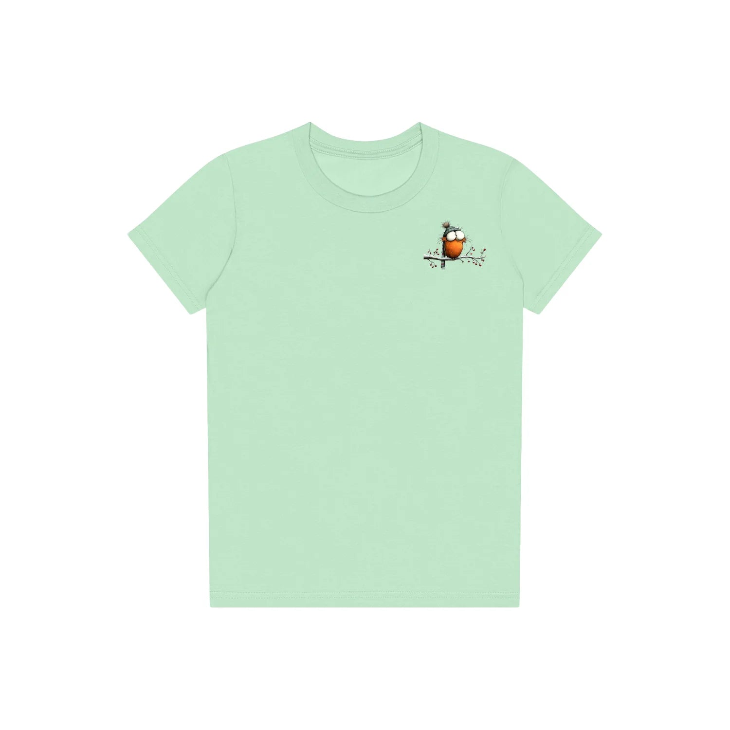 T-shirt Quirky Bird graphic 0050 - Mint