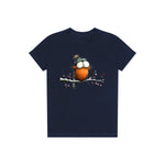 T-shirt Quirky Bird graphic 0050 - Navy