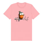 T-shirt Quirky Bird graphic 0050 - Pink