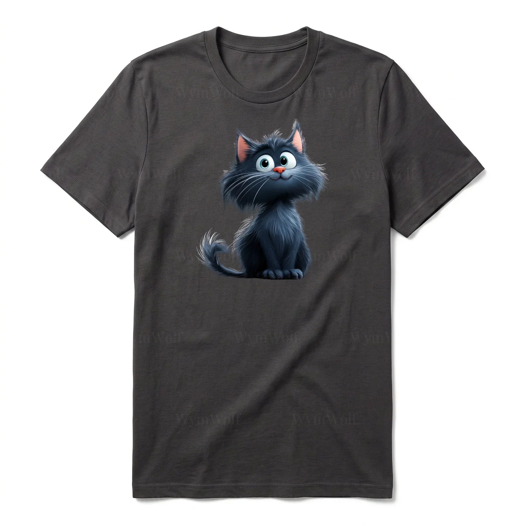 T-shirt Cat graphic 0001 - Dark Gray