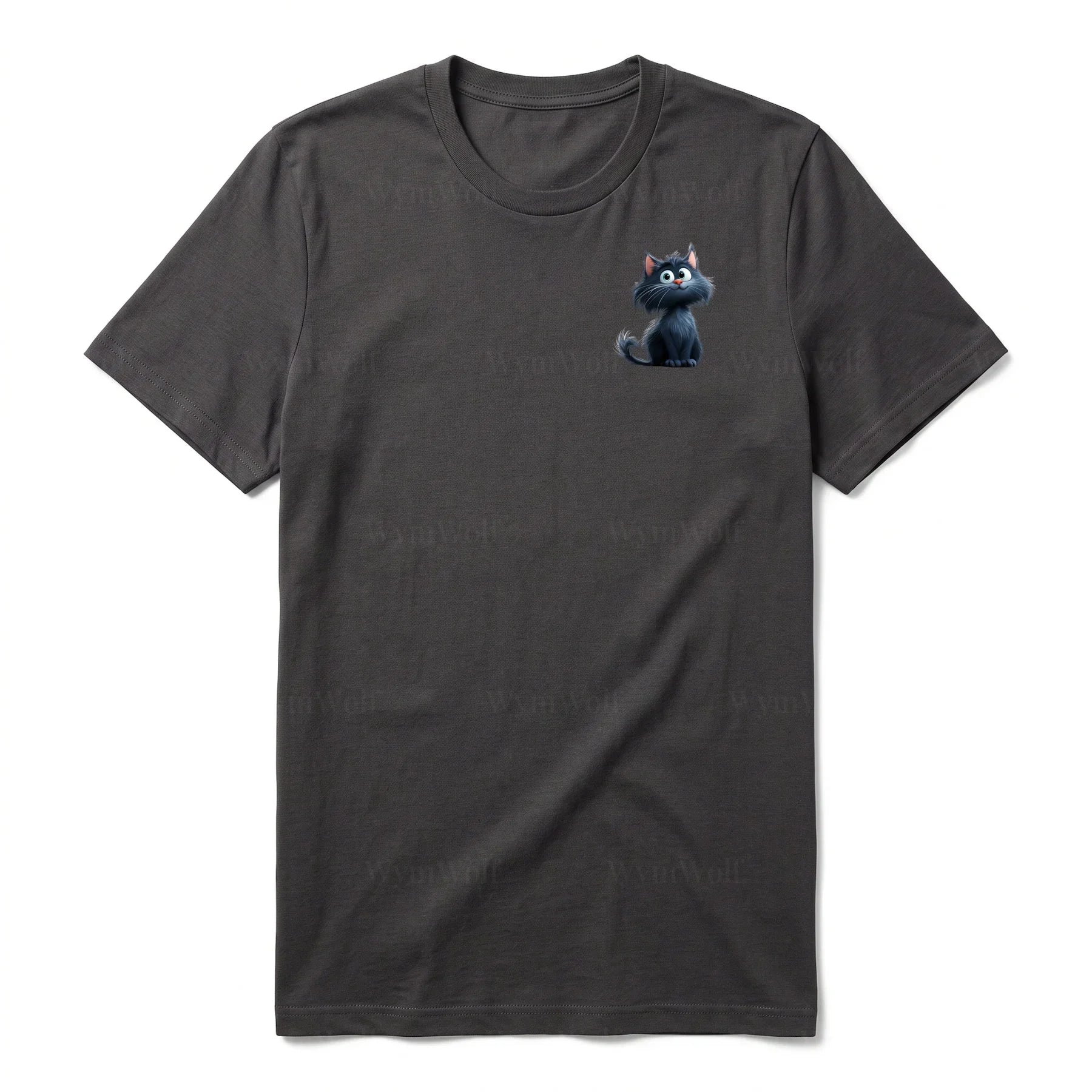 T-shirt Cat graphic 0001 - Dark Gray