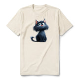 T-shirt Cat graphic 0001 - Natural