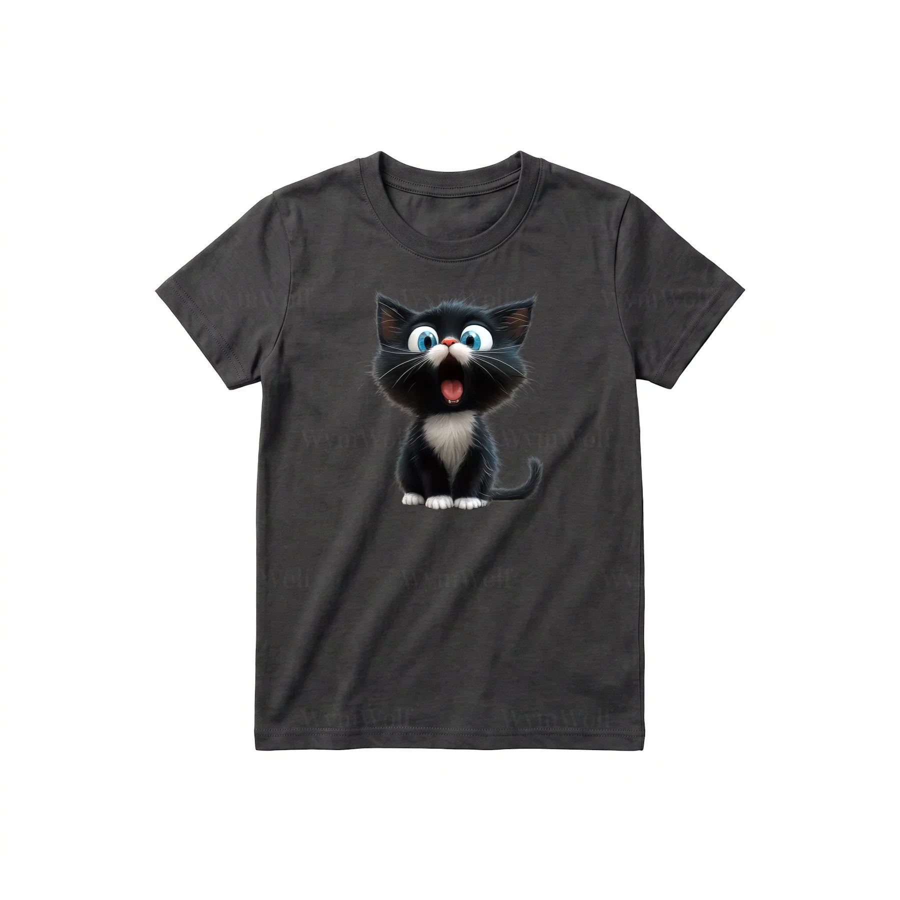 T-shirt Cat graphic 0002 - Dark Gray