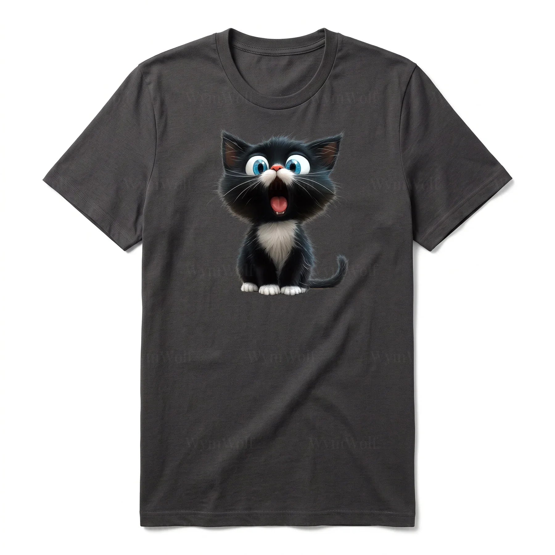 T-shirt Cat graphic 0002 - Dark Gray