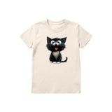 T-shirt Cat graphic 0002 - Natural