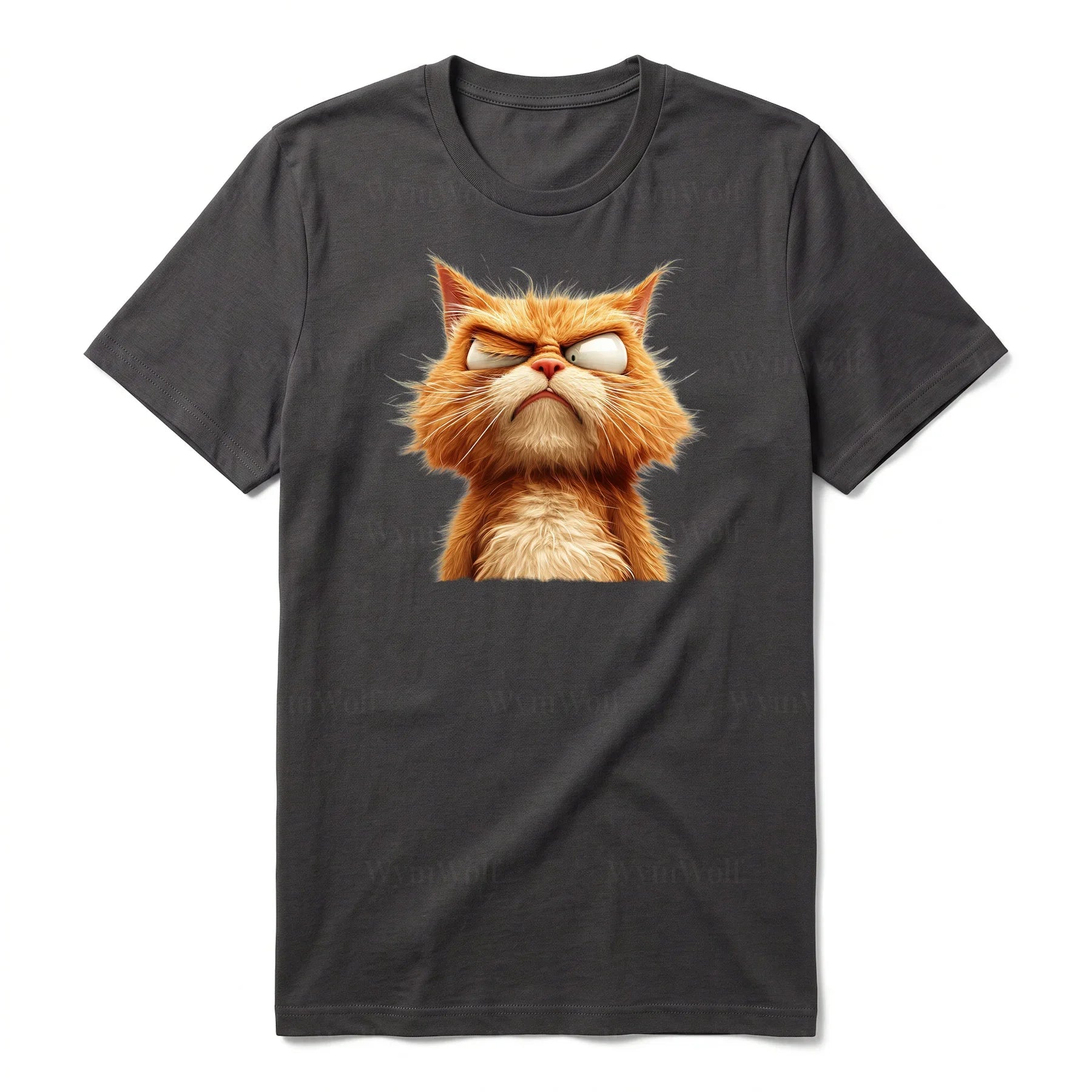 T-shirt Cat graphic 0003 - Dark Gray