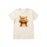 T-shirt Cat graphic 0003 - Natural