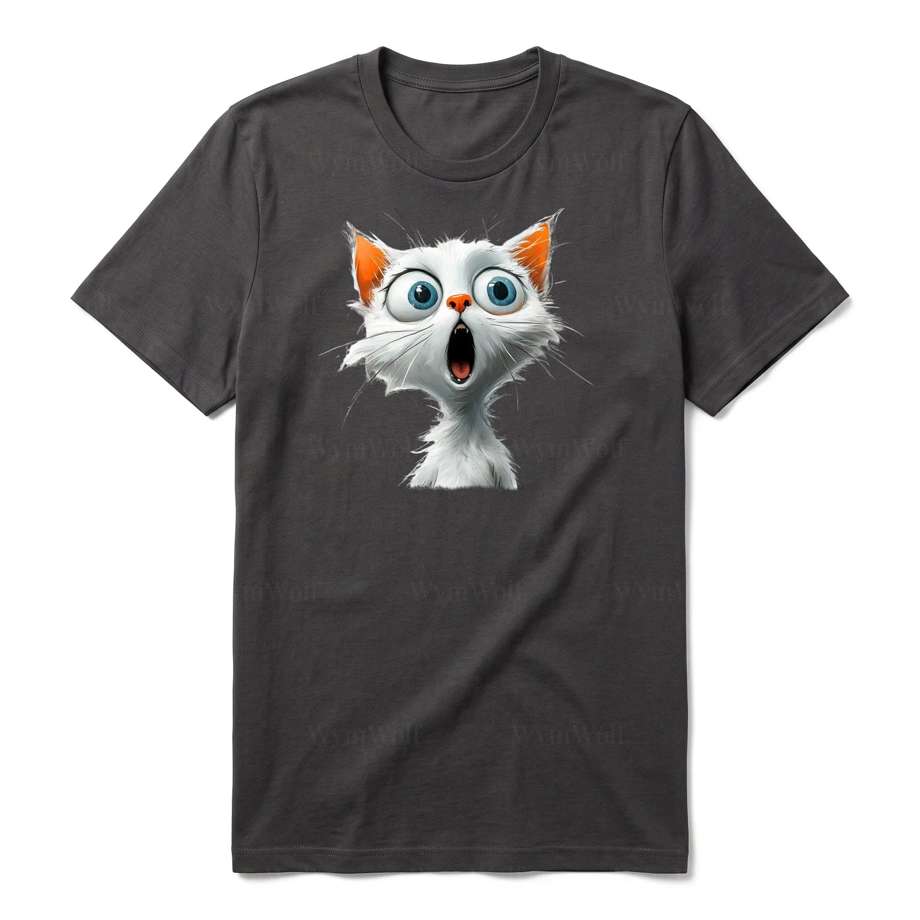 T-shirt Cat graphic 0004 - Dark Gray