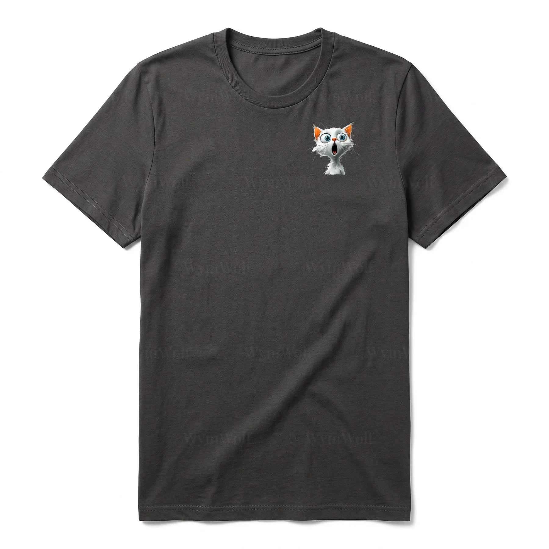 T-shirt Cat graphic 0004 - Dark Gray