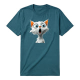 T-shirt Cat graphic 0004 - Deep Teal