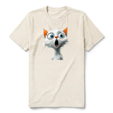 T-shirt Cat graphic 0004 - Natural