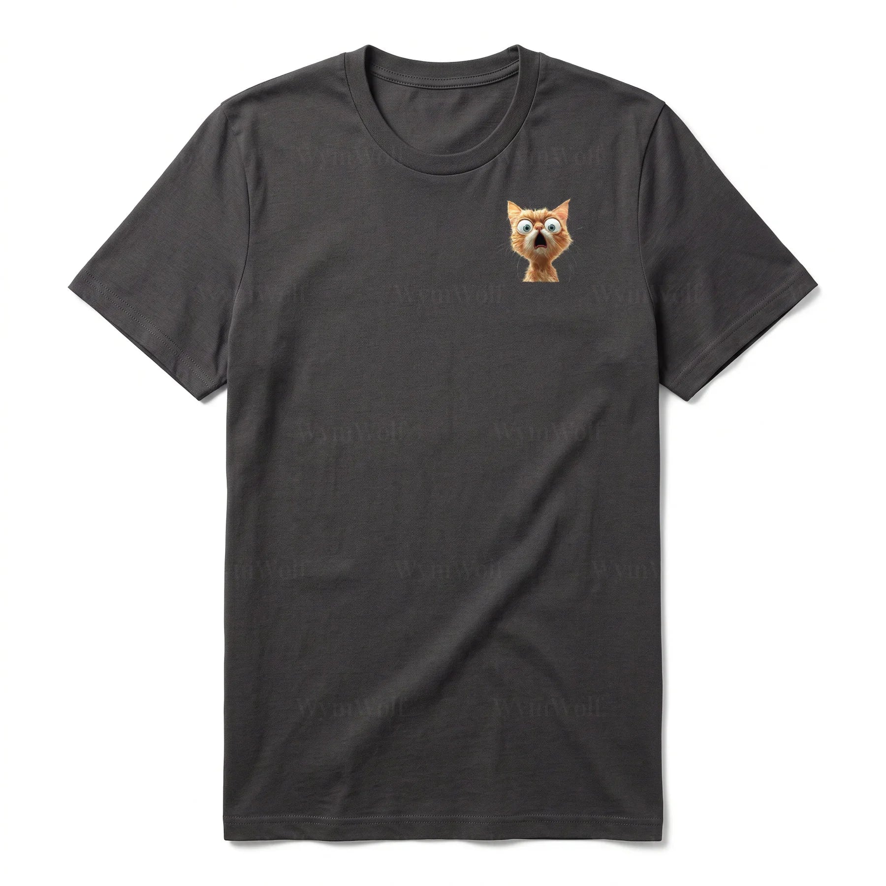 T-shirt Cat graphic 0005 - Dark Gray