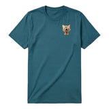 T-shirt Cat graphic 0005 - Deep Teal