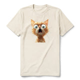 T-shirt Cat graphic 0005 - Natural