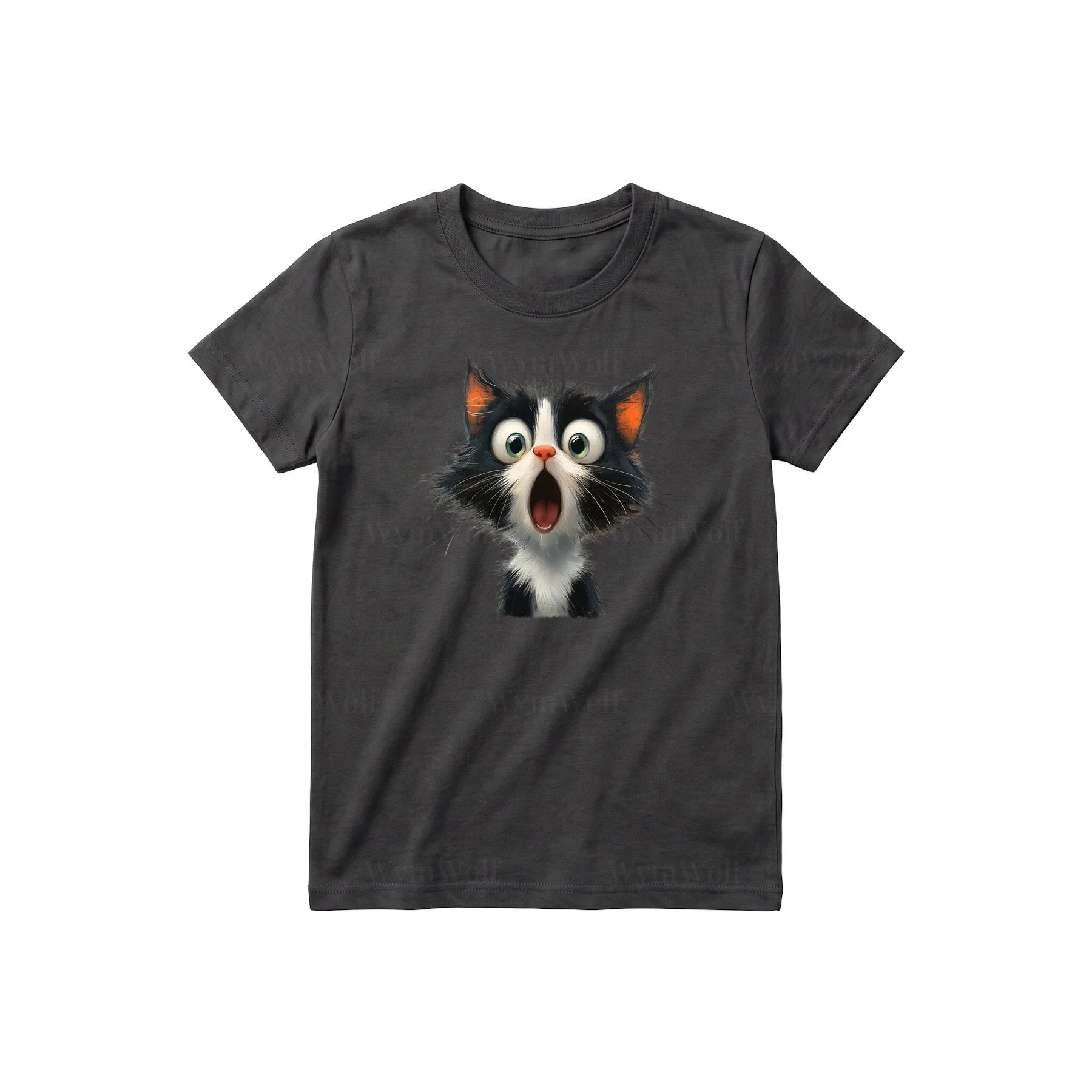 T-shirt Cat graphic 0006 - Dark Gray