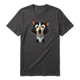 T-shirt Cat graphic 0006 - Dark Gray