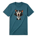 T-shirt Cat graphic 0006 - Deep Teal