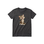 T-shirt Cat graphic 0007 - Dark Gray