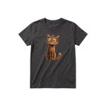 T-shirt Cat graphic 0008 - Dark Gray