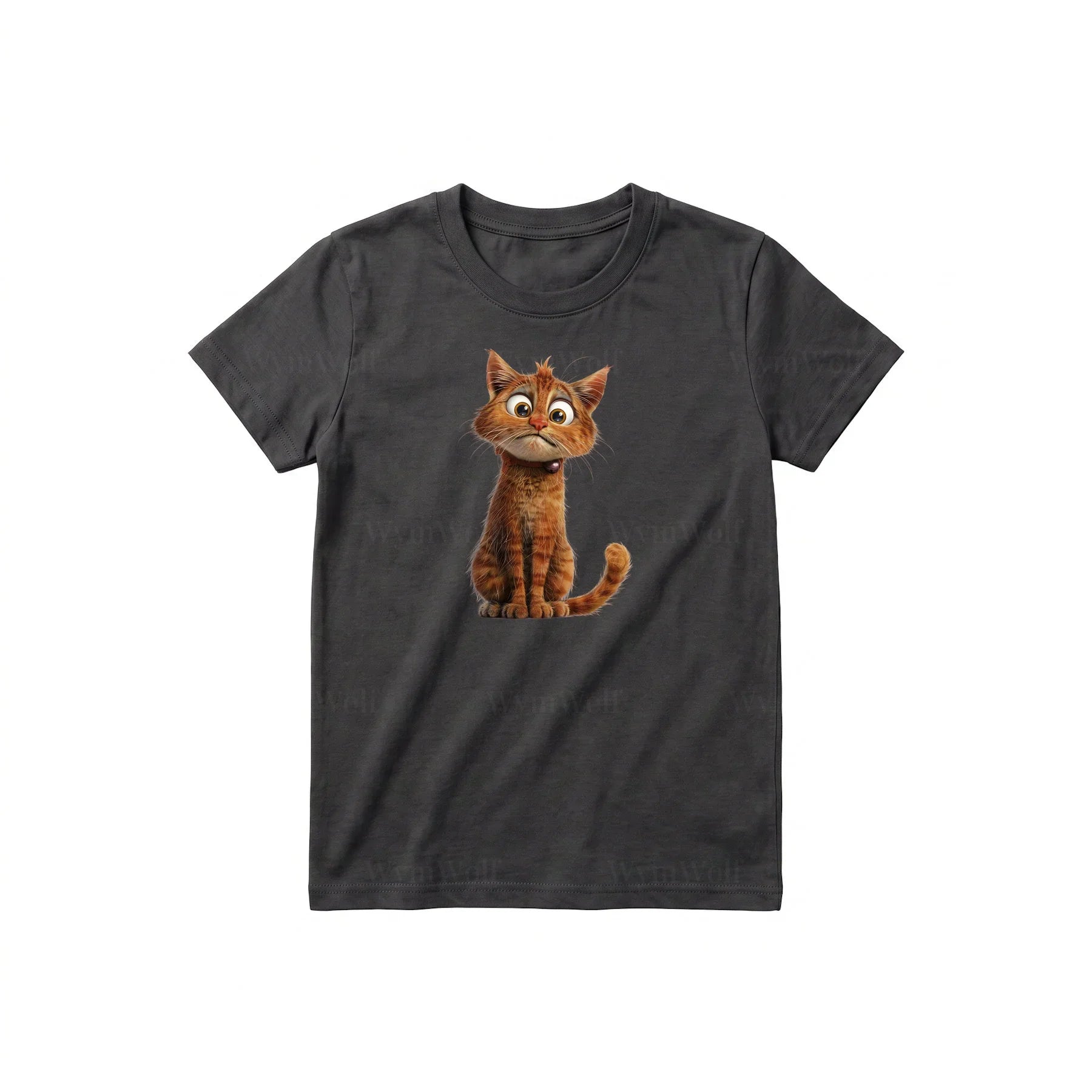 T-shirt Cat graphic 0008 - Dark Gray