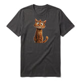 T-shirt Cat graphic 0008 - Dark Gray