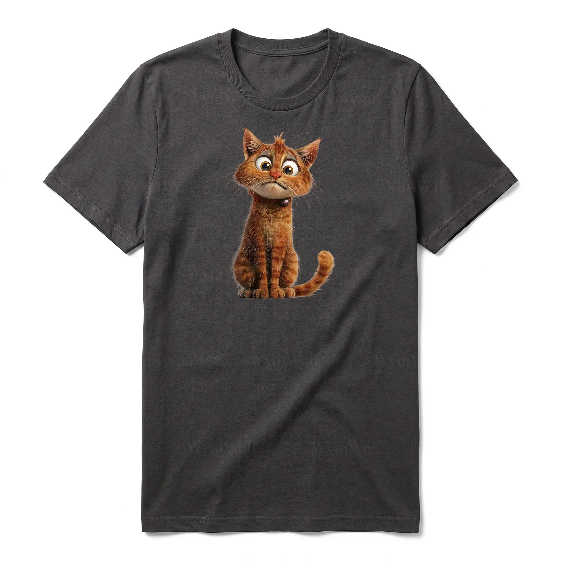 T-shirt Cat graphic 0008 - Dark Gray
