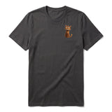 T-shirt Cat graphic 0008 - Dark Gray