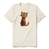 T-shirt Cat graphic 0008 - Natural
