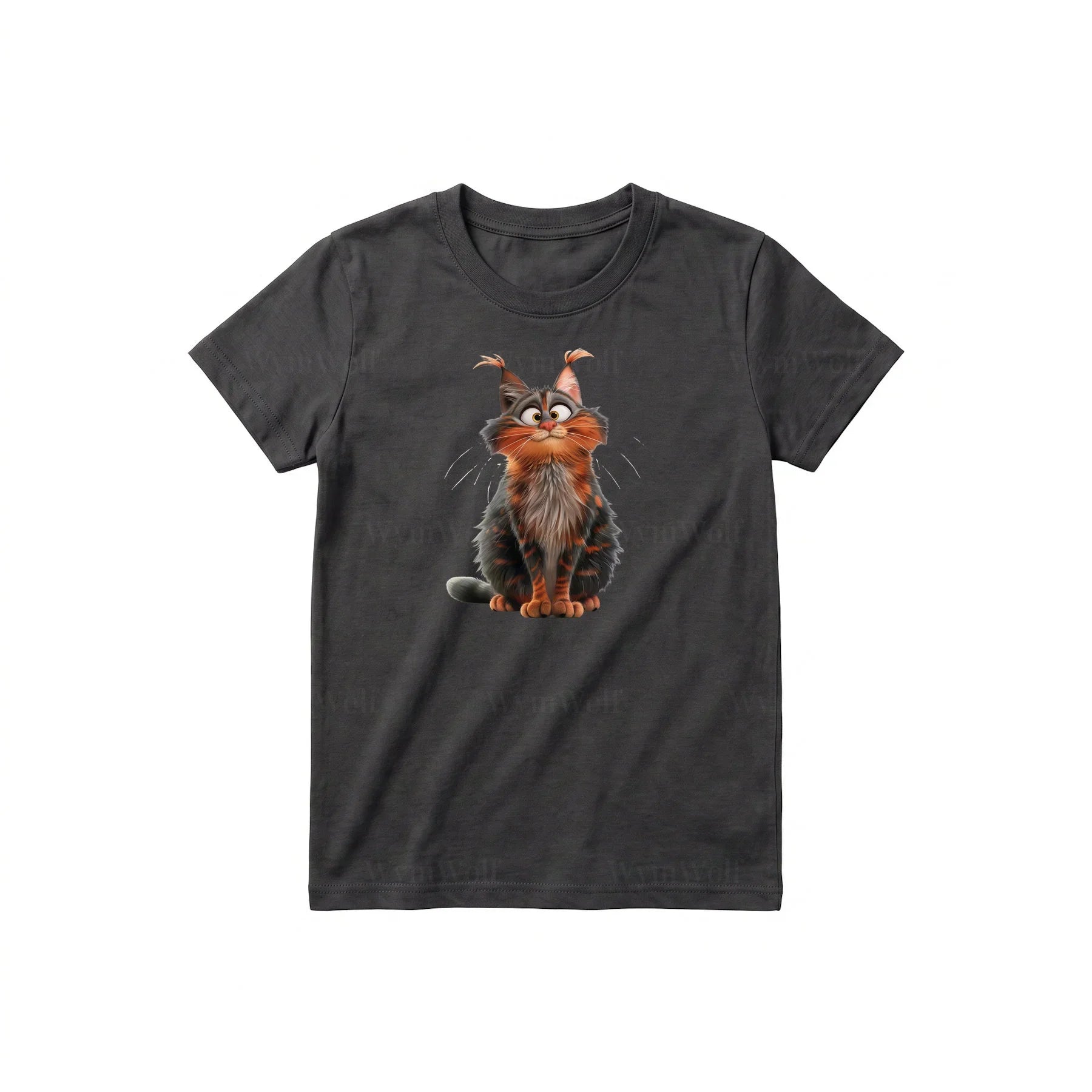 T-shirt Cat graphic 0009 - Dark Gray