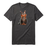 T-shirt Cat graphic 0009 - Dark Gray