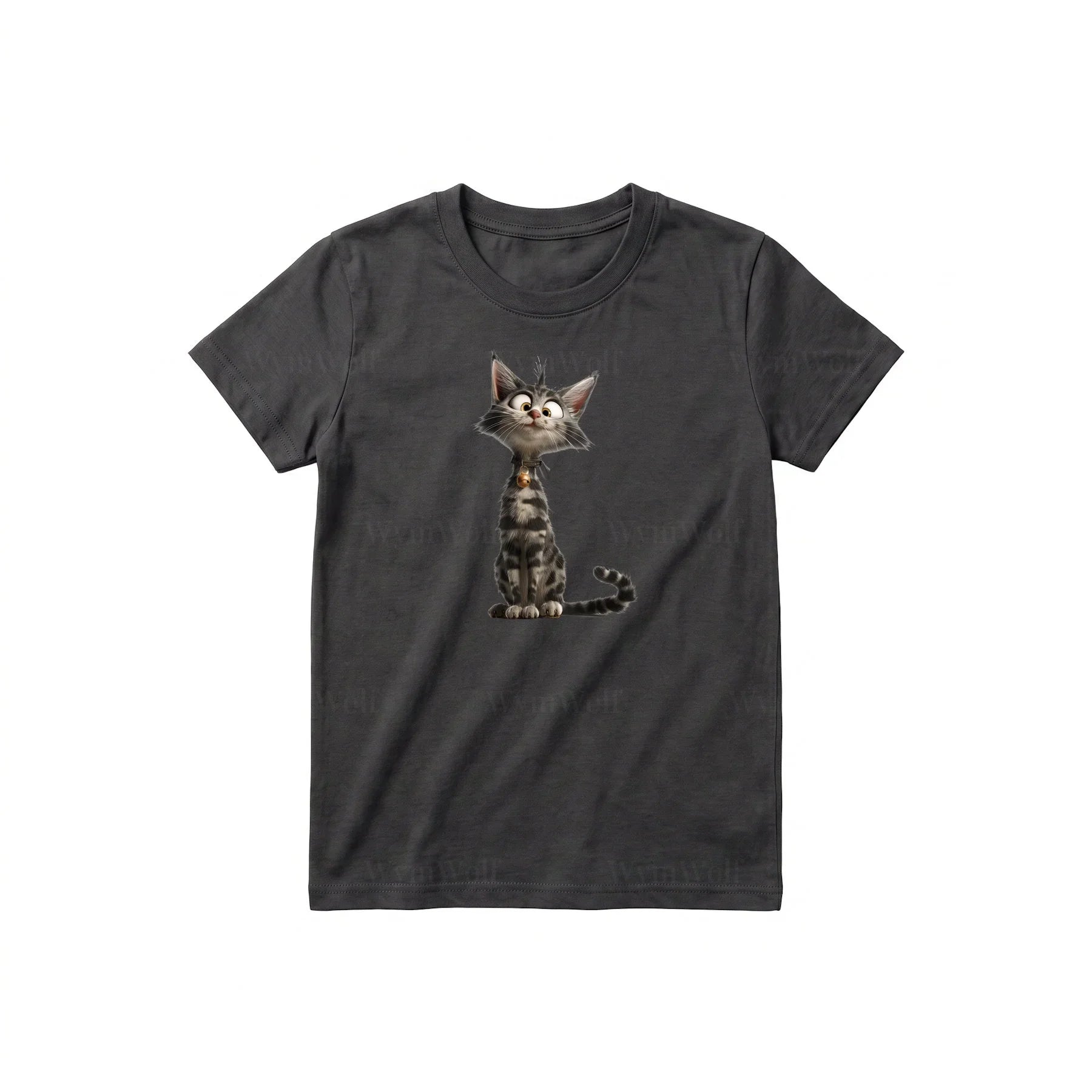 T-shirt Cat graphic 0010 - Dark Gray