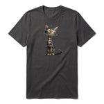 T-shirt Cat graphic 0010 - Dark Gray