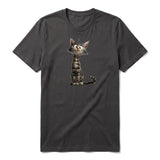 T-shirt Cat graphic 0010 - Dark Gray