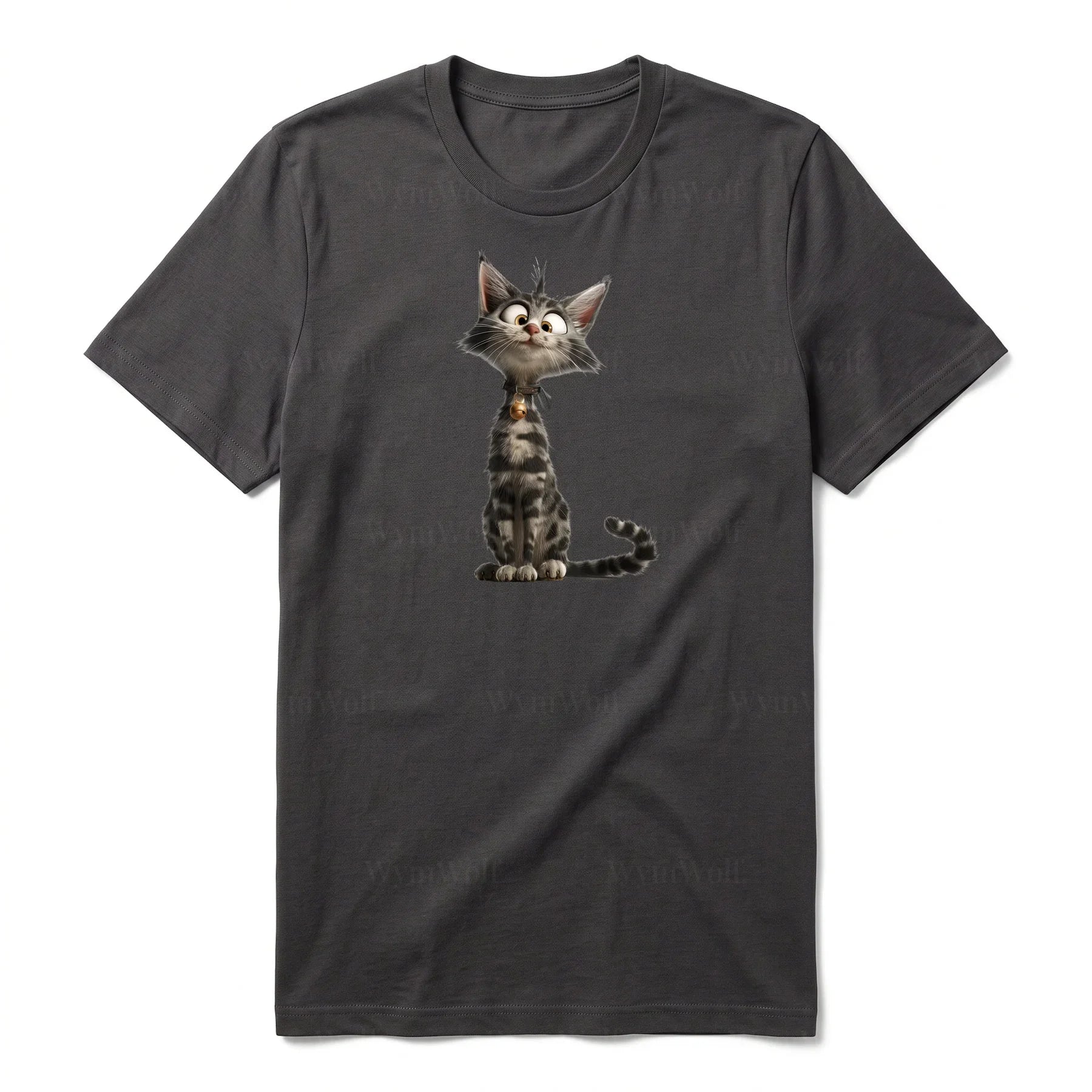T-shirt Cat graphic 0010 - Dark Gray