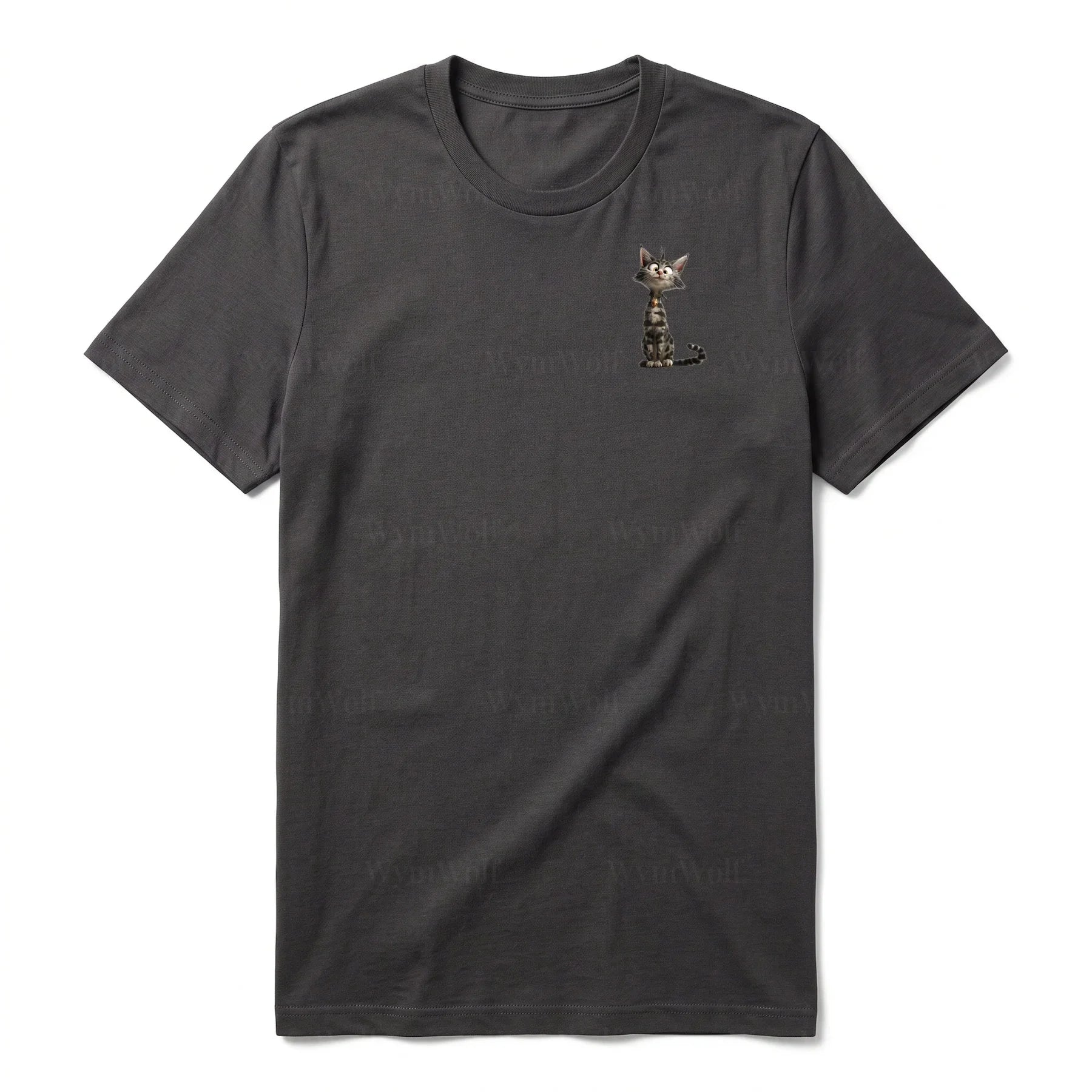 T-shirt Cat graphic 0010 - Dark Gray