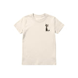 T-shirt Cat graphic 0010 - Natural