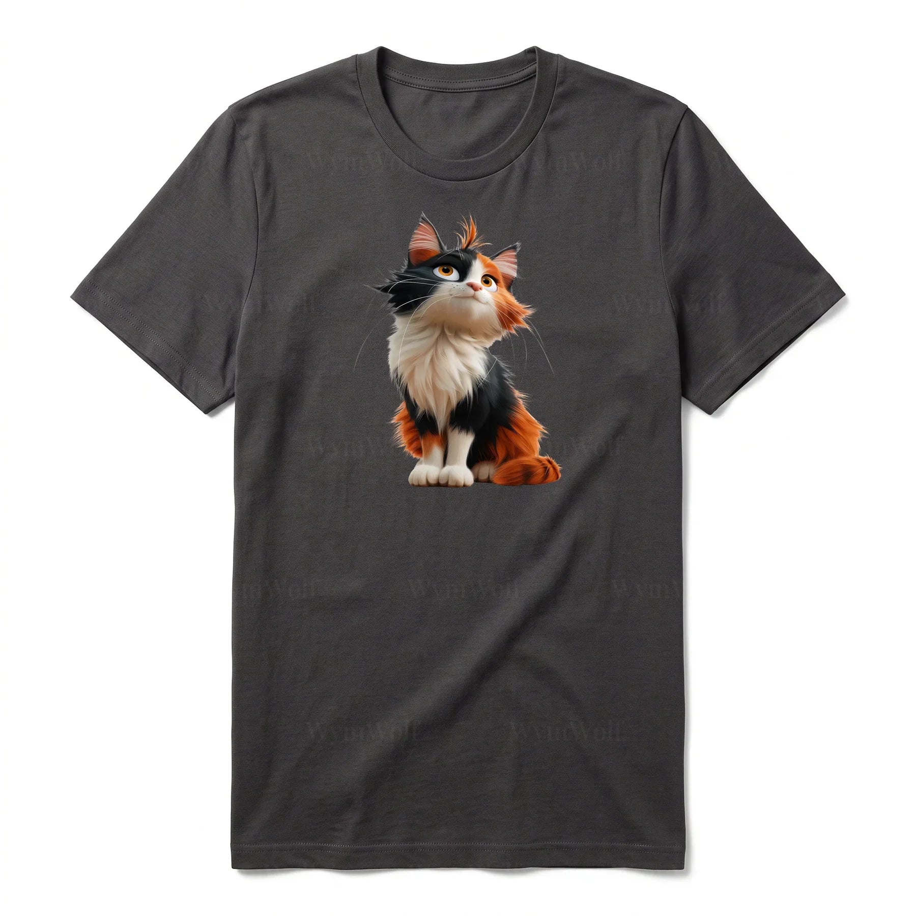 T-shirt Cat graphic 0011 - Dark Gray
