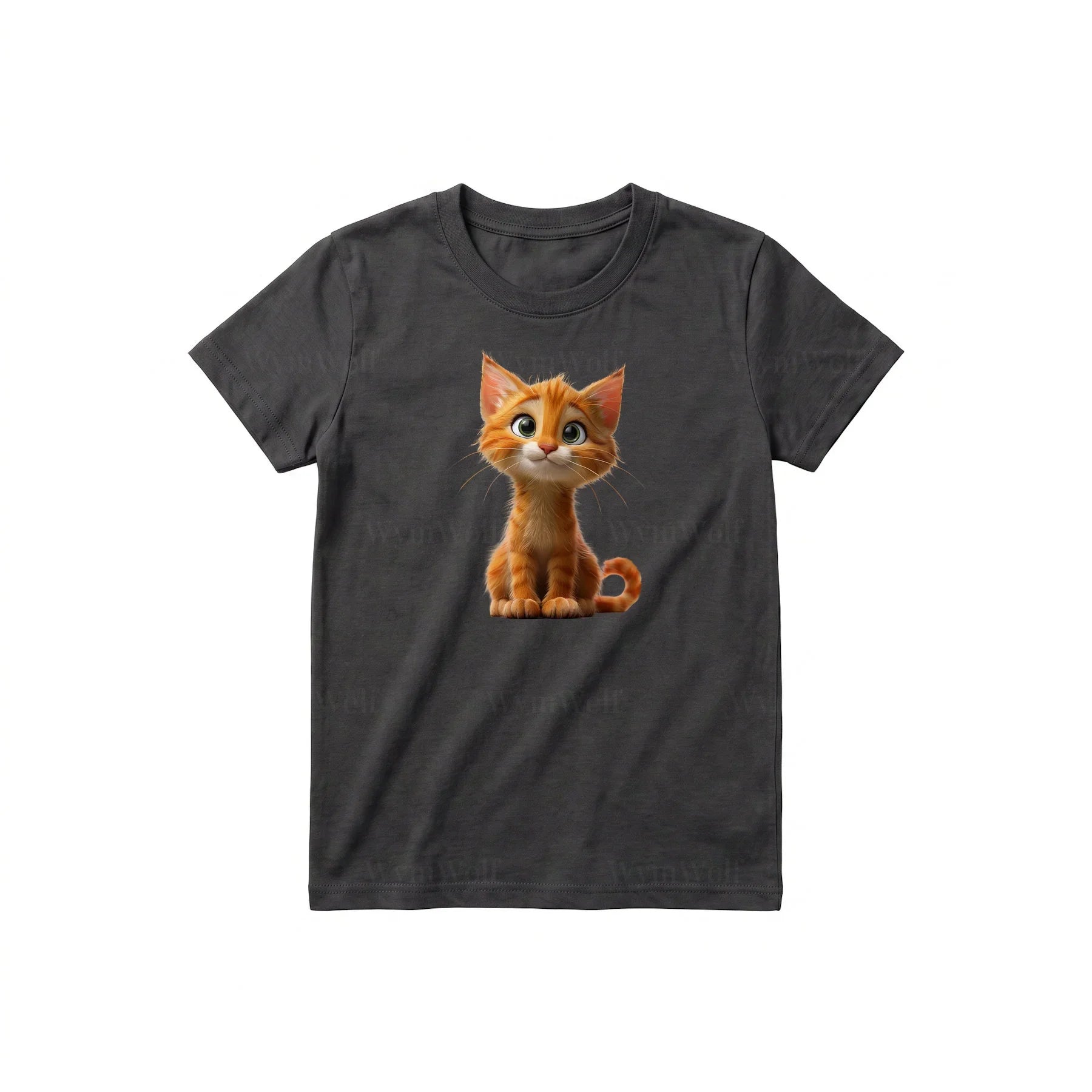 T-shirt Cat graphic 0012 - Dark Gray