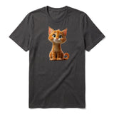 T-shirt Cat graphic 0012 - Dark Gray