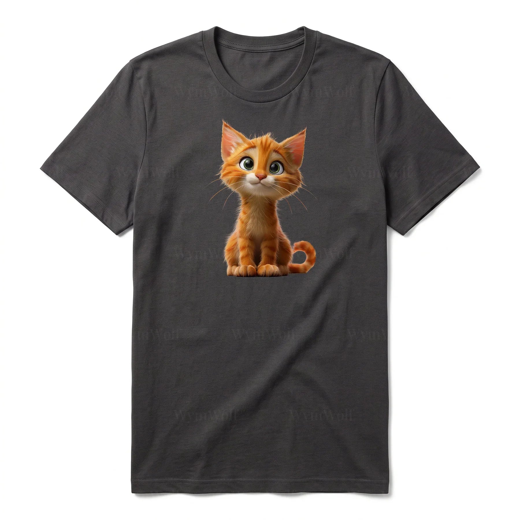 T-shirt Cat graphic 0012 - Dark Gray