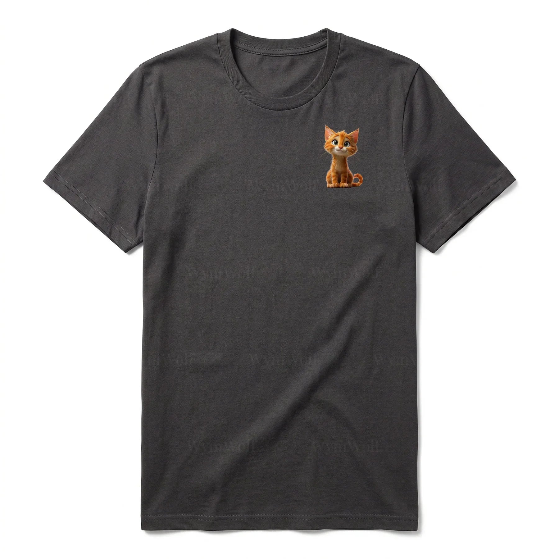T-shirt Cat graphic 0012 - Dark Gray