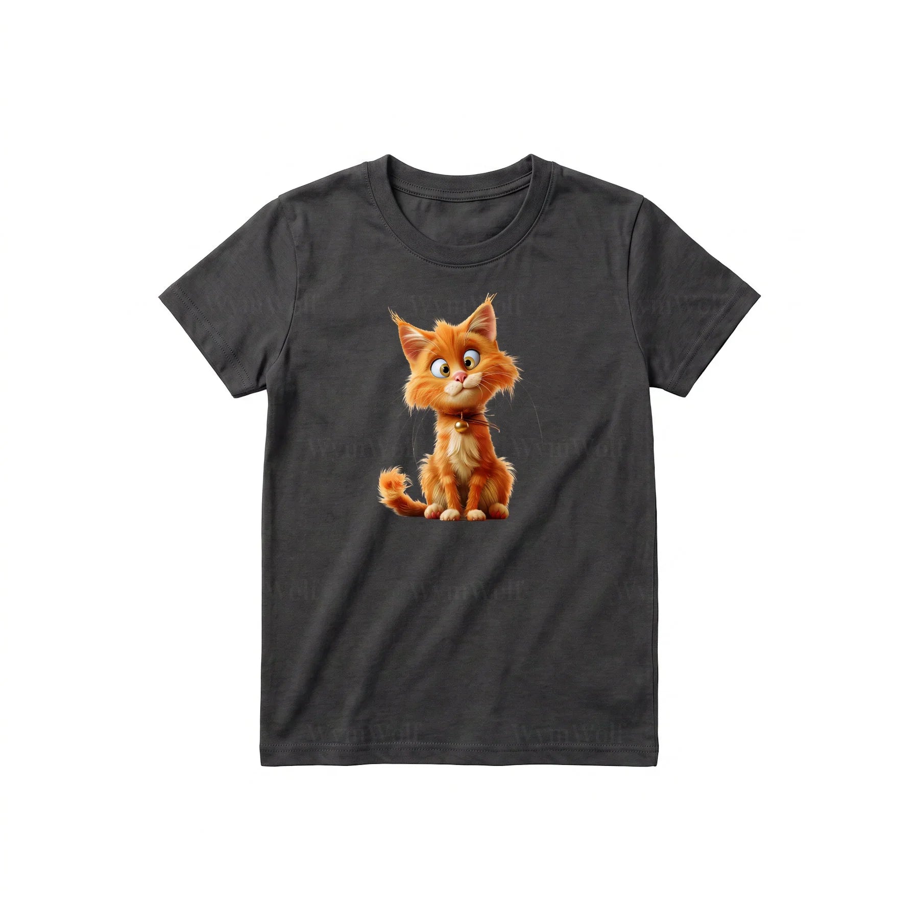 T-shirt Cat graphic 0013 - Dark Gray
