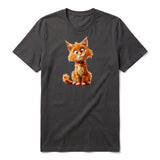 T-shirt Cat graphic 0013 - Dark Gray